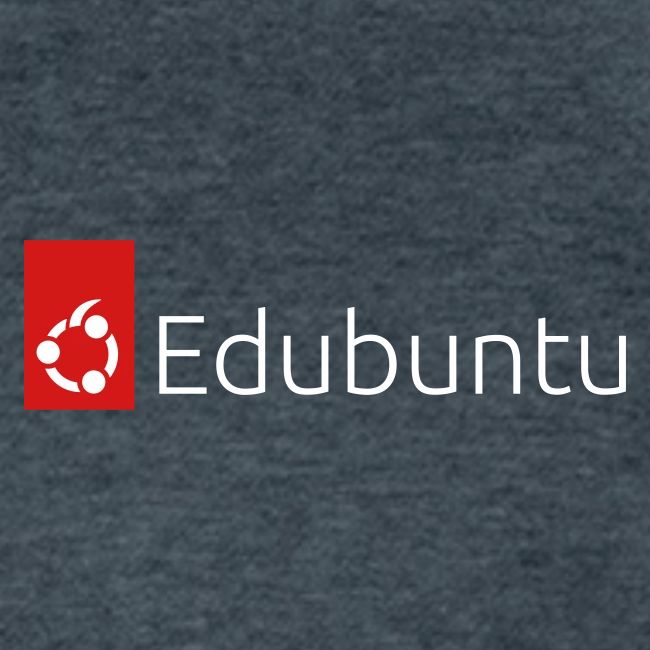 Edubuntu Logo 2023 - White