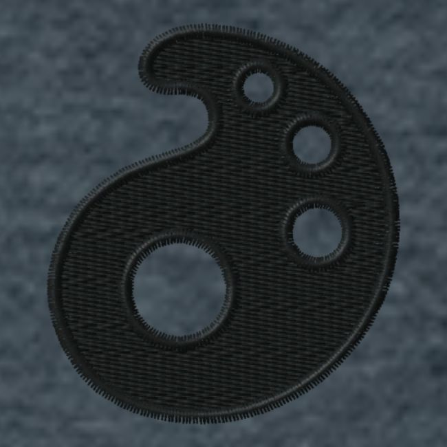 Black Embroidered Palette