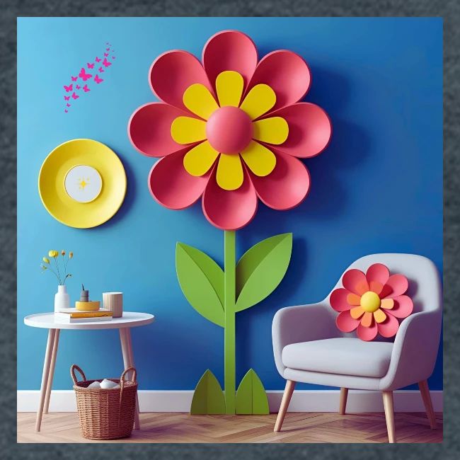 Flower design and harmony of environmental well-be