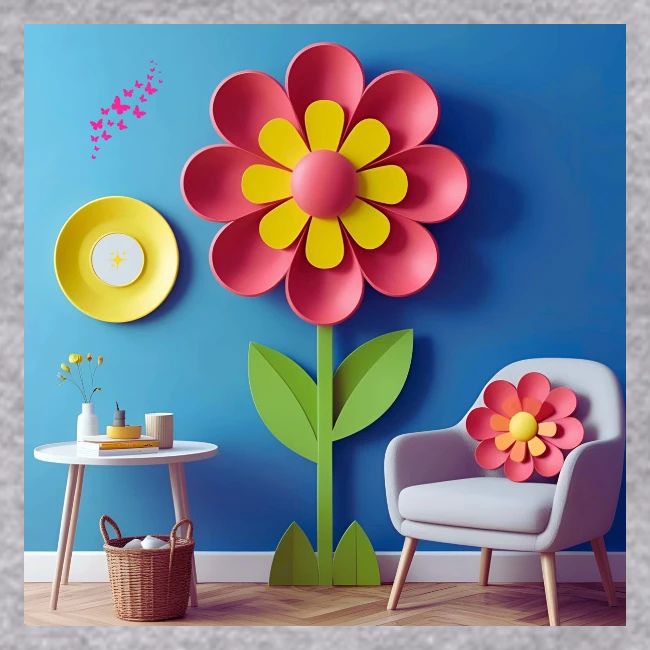Flower design and harmony of environmental well-be
