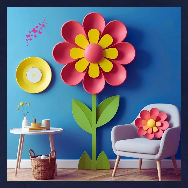 Flower design and harmony of environmental well-be