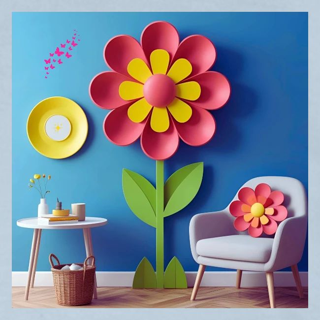 Flower design and harmony of environmental well-be