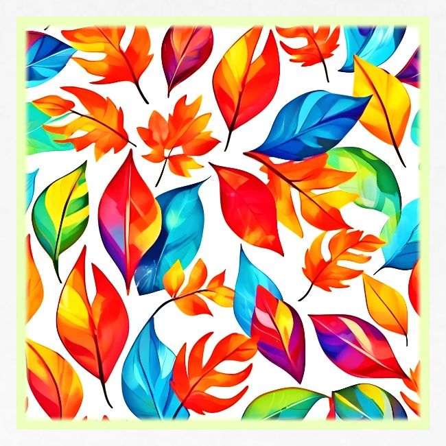 Autumn Leaves Abstract Pattern