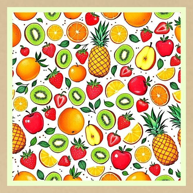 Colorful Fruit Pattern Design