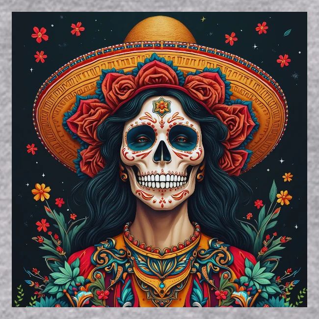 Charra Skull Art | Traditional Mexican Design