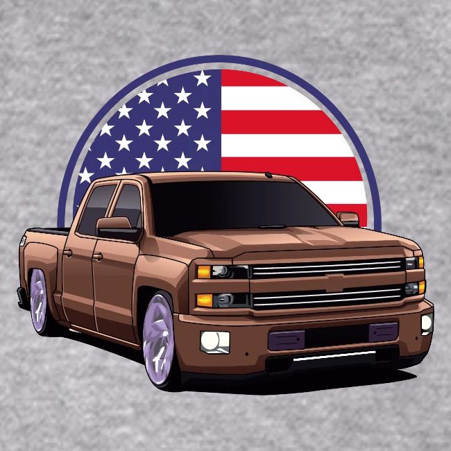 Silverado Truclk USA Flag
