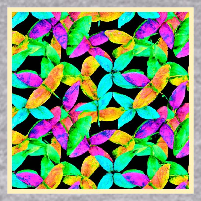 Neonscape Leaf Pattern