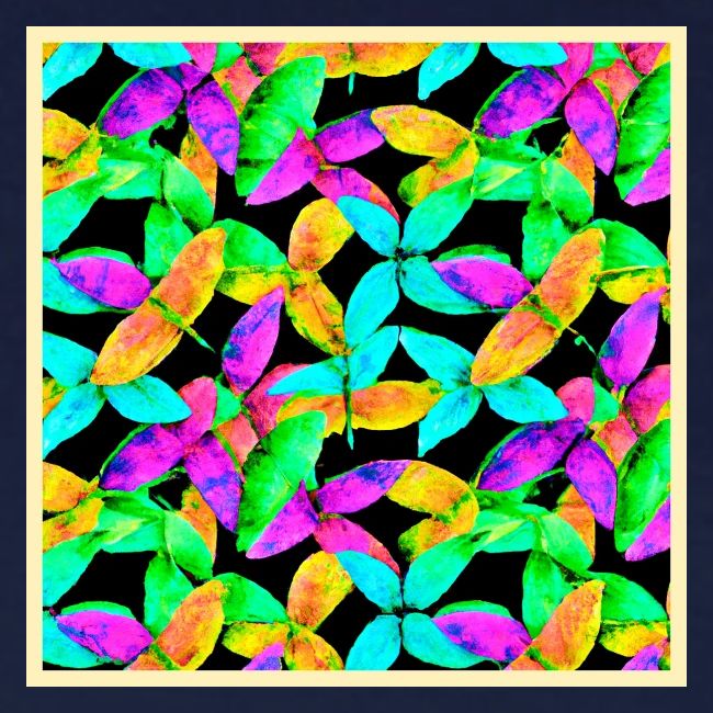 Neonscape Leaf Pattern