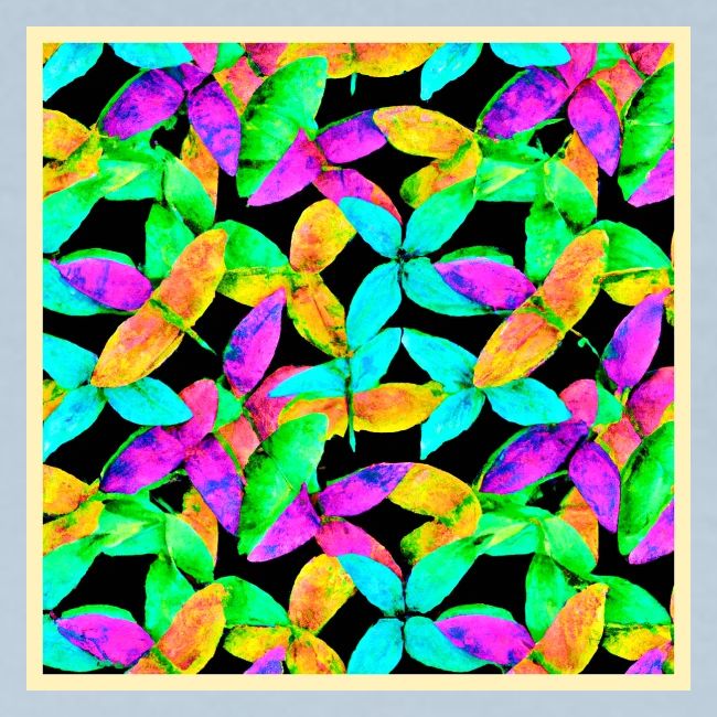 Neonscape Leaf Pattern
