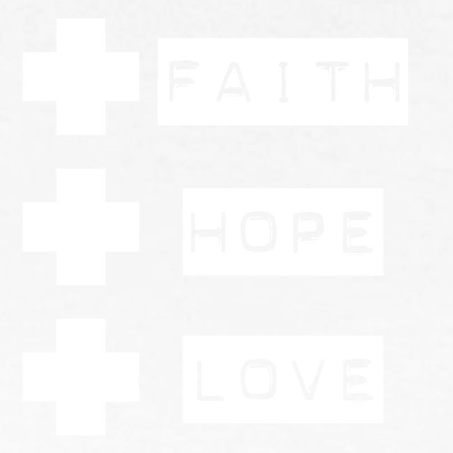 3 crosses , faith hope love