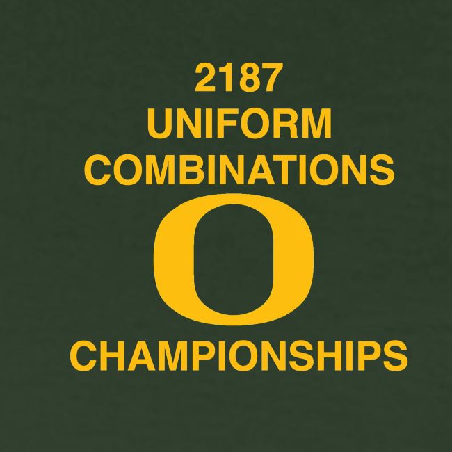 2187 UNIFORM COMBINATIONS O CHAMPIONSHIPS