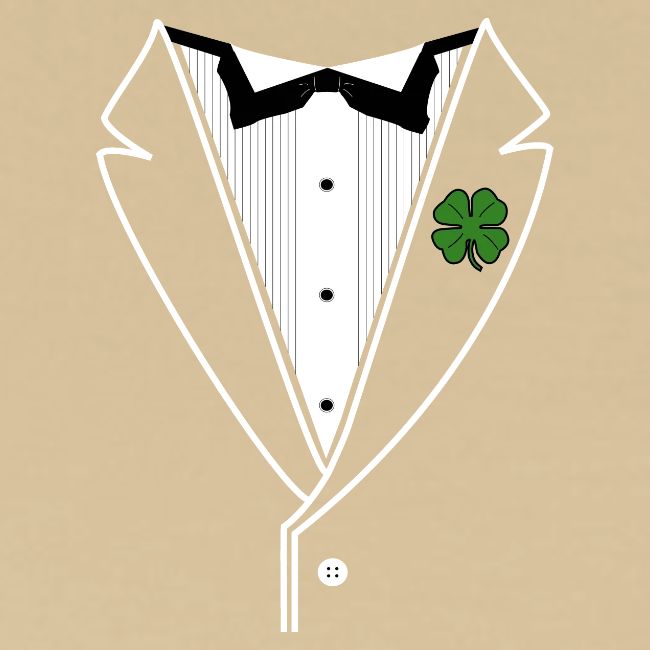 Shamrock Tuxedo w/ White Lapel