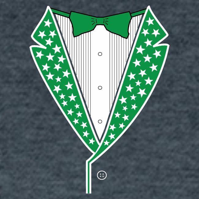 Star Tuxedo in Green PNG