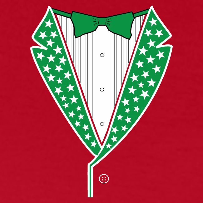 Star Tuxedo in Green PNG