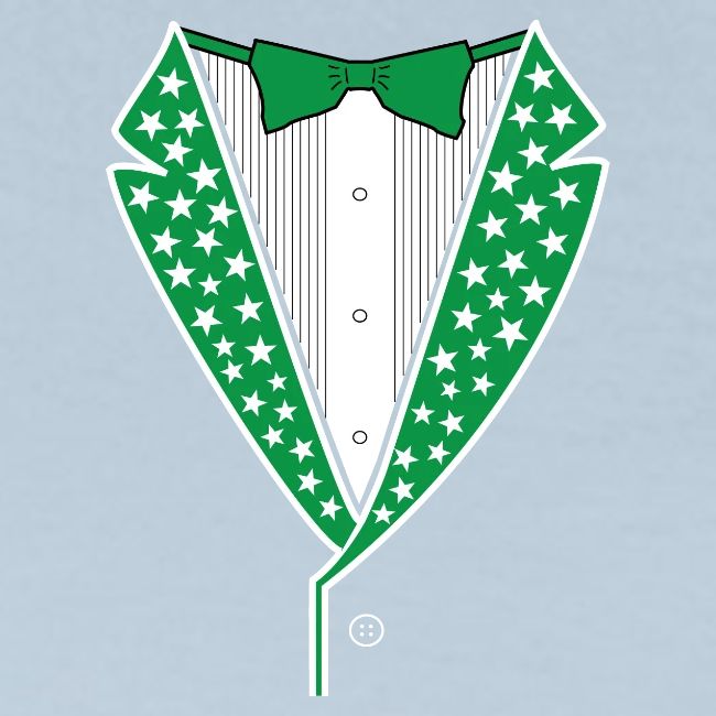 Star Tuxedo in Green PNG