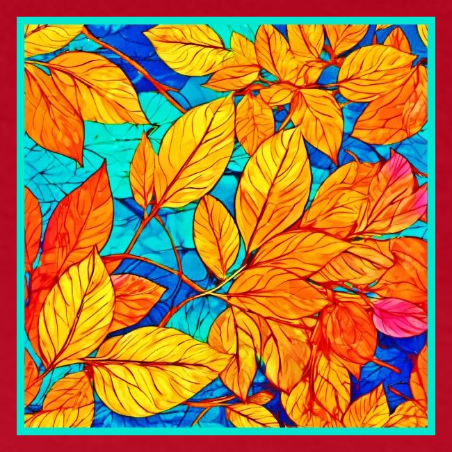 Golden Fall Foliage: Bright Leaves Painting