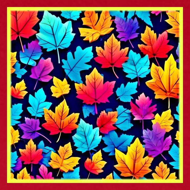 Cool-Toned Leaf 3D Art