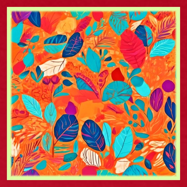 Colorful Cartoon Leaves