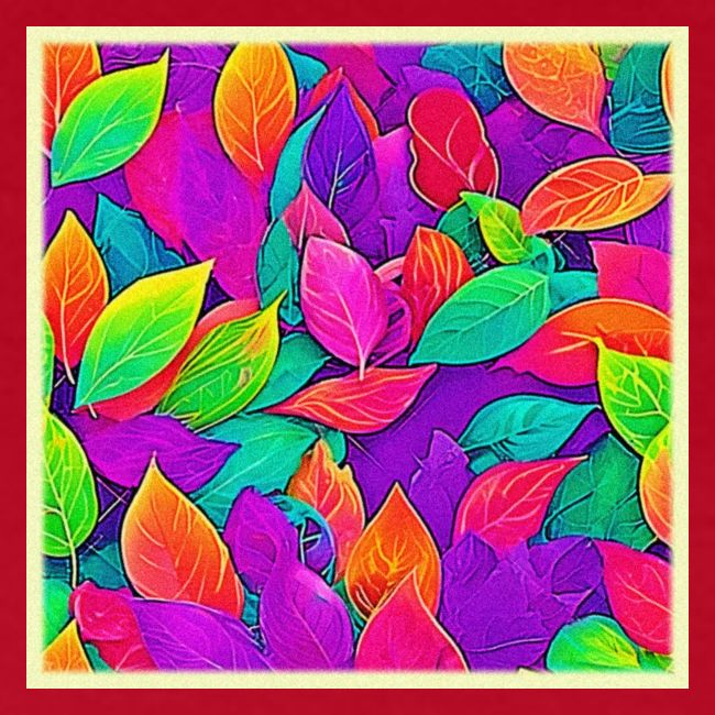 Neon Leaves: Cartoon Flow
