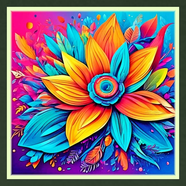 Vibrant Floral Artwork