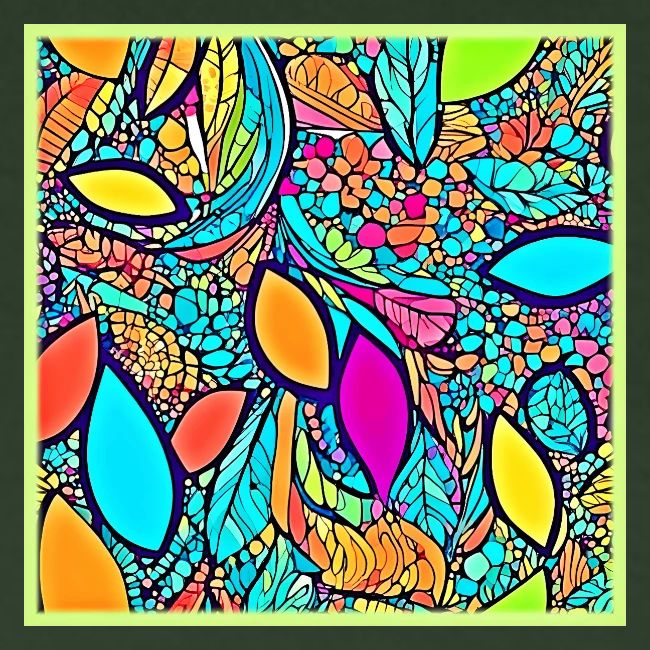 Colorful Abstract Floral Art