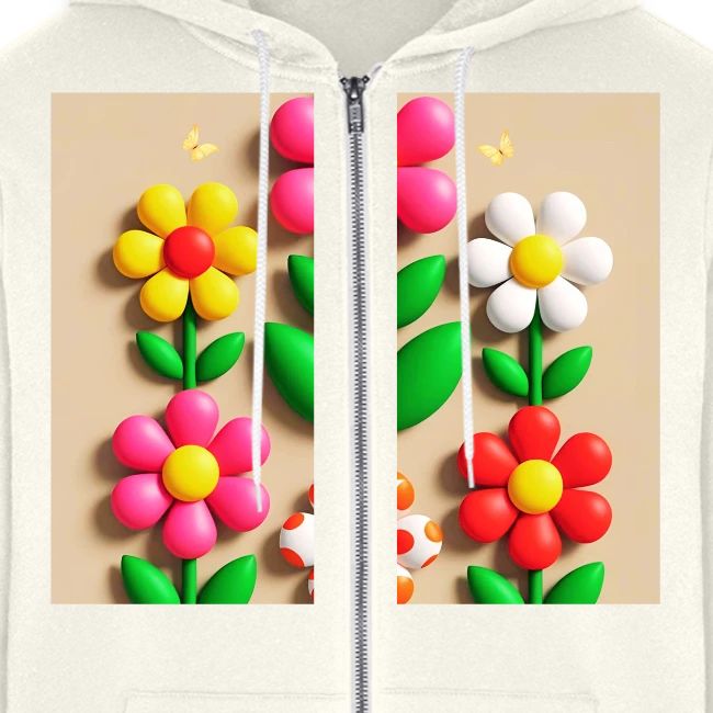 3D Flowers and Butterflies in Amber, Floral Design