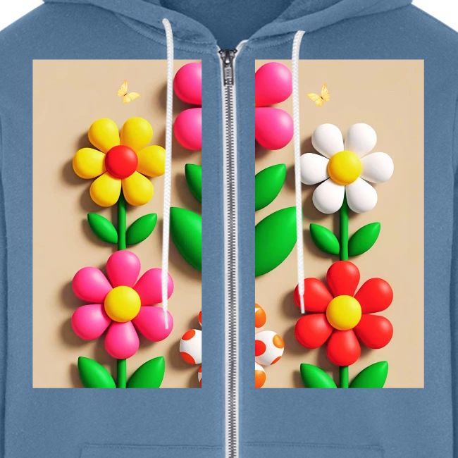 3D Flowers and Butterflies in Amber, Floral Design