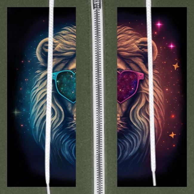 Jesus Lion of Judah wearing love glasses
