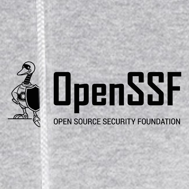 OpenSSF wide black and white logo