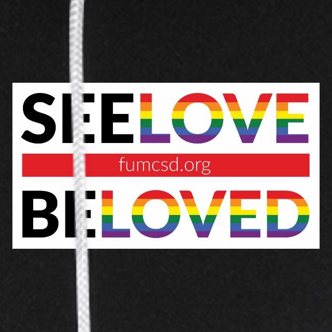 FUMCSD See Love, Be Loved: white design background