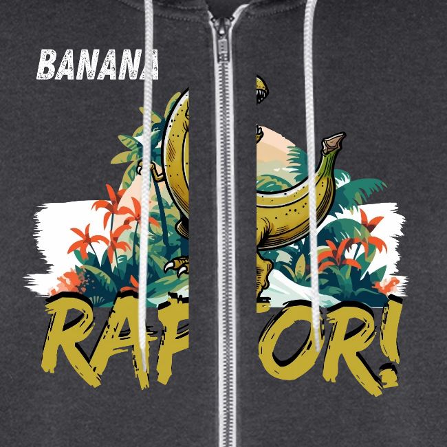 Funny Banana Raptor T-Rex Design