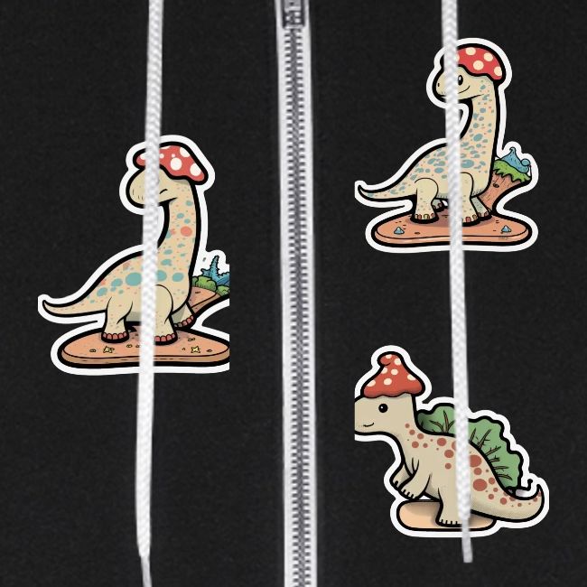 Mushroom Hat Brontosaurus Dinosaur