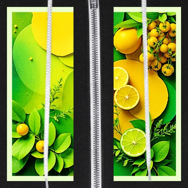 Abstract Lemon Lime Nature Art