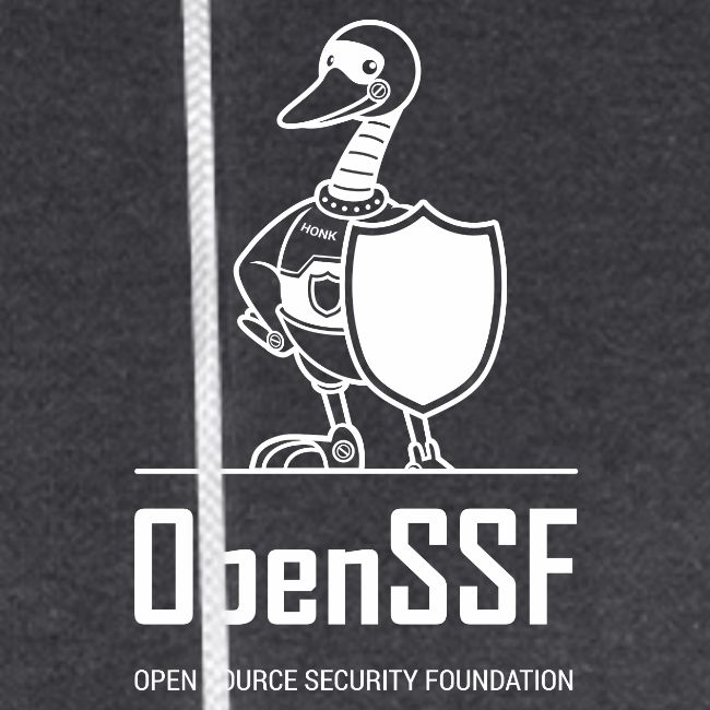 OpenSSF tall white logo
