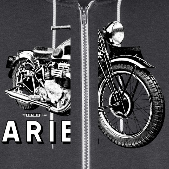 Classic ARIEL motorcycle script and illustration