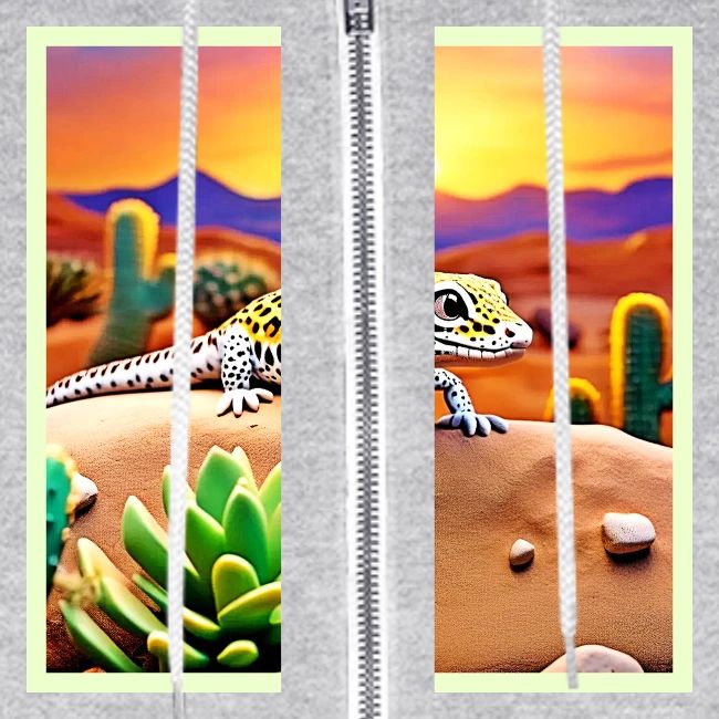 Spotted Gecko Desert Sunset