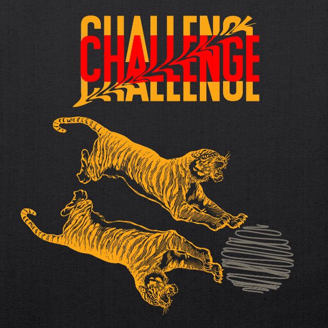 Double tiger fashion, jungle feline animals.