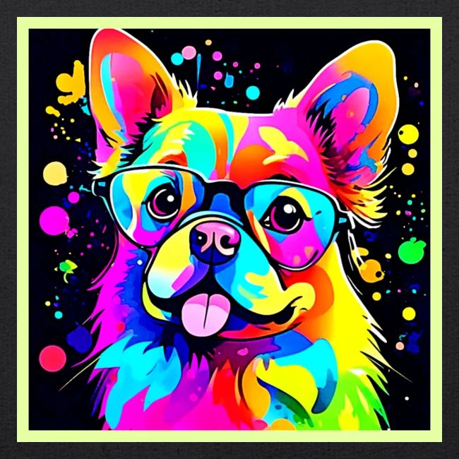 Vivid Canine Vibes Design