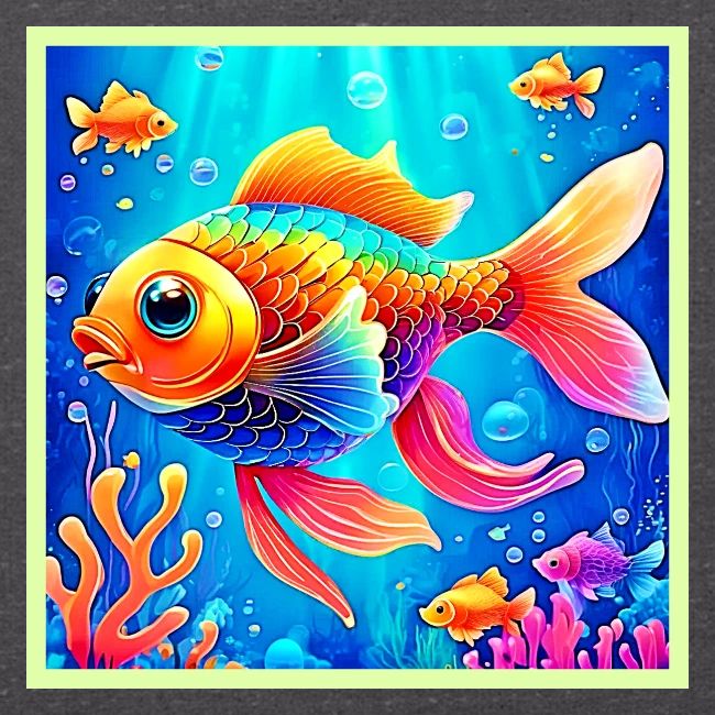 Colorful Aquarium Fish Art