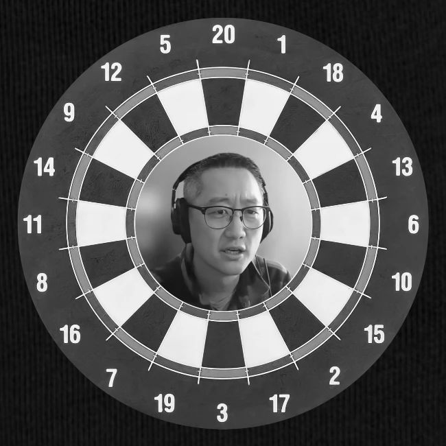 Producer Jay on a Dartboard