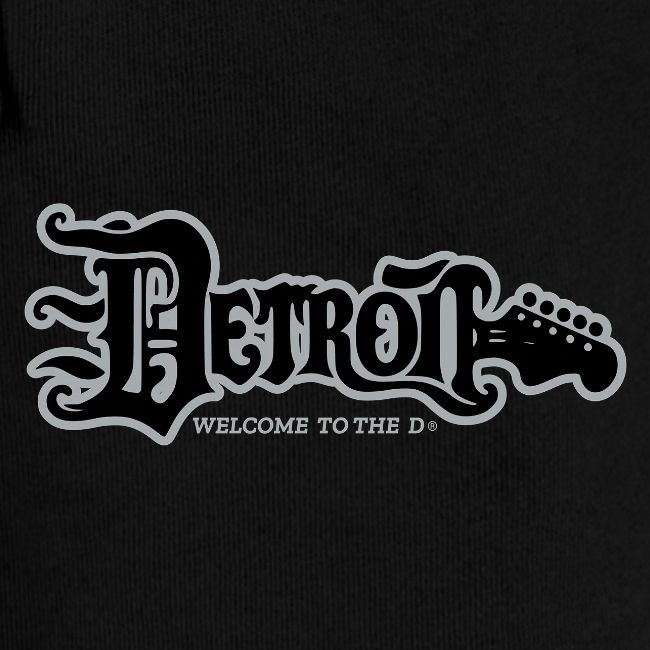 DETROIT GUITAR WTTD BLK SLR REG FONT