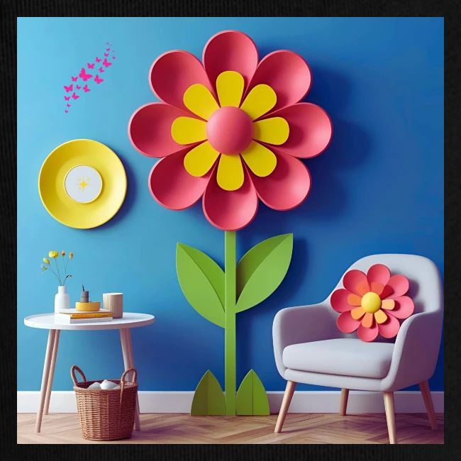 Flower design and harmony of environmental well-be