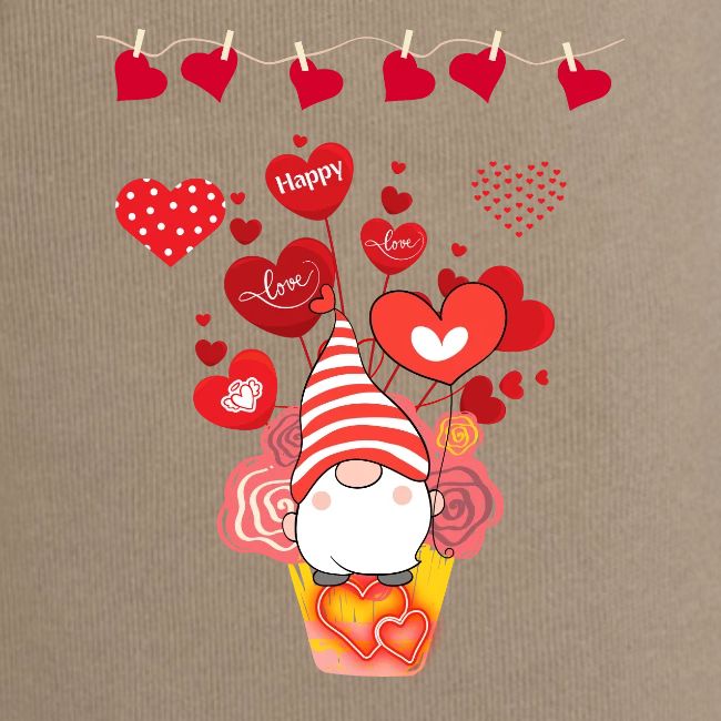 Design wrapped in love hearts, vibrating in love.