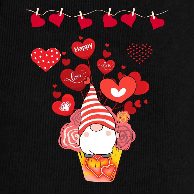 Design wrapped in love hearts, vibrating in love.