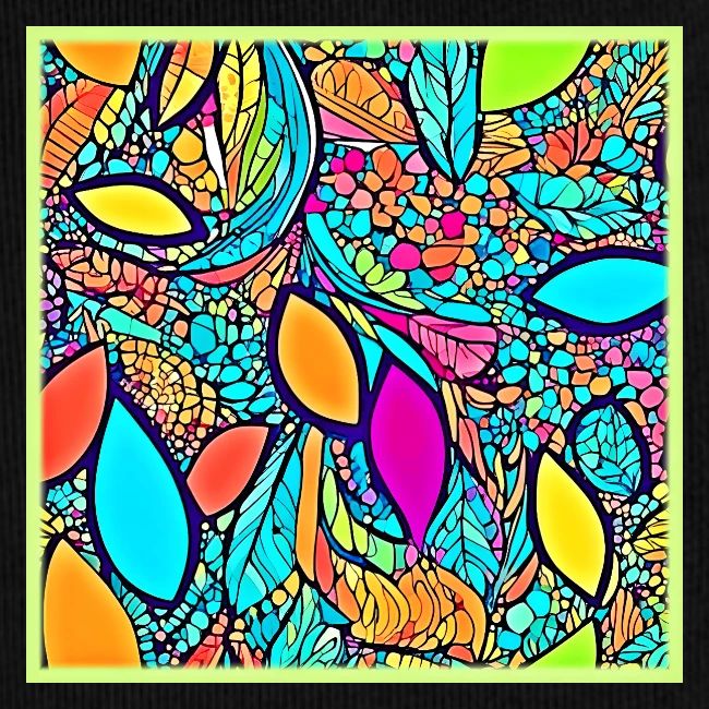 Colorful Abstract Floral Art
