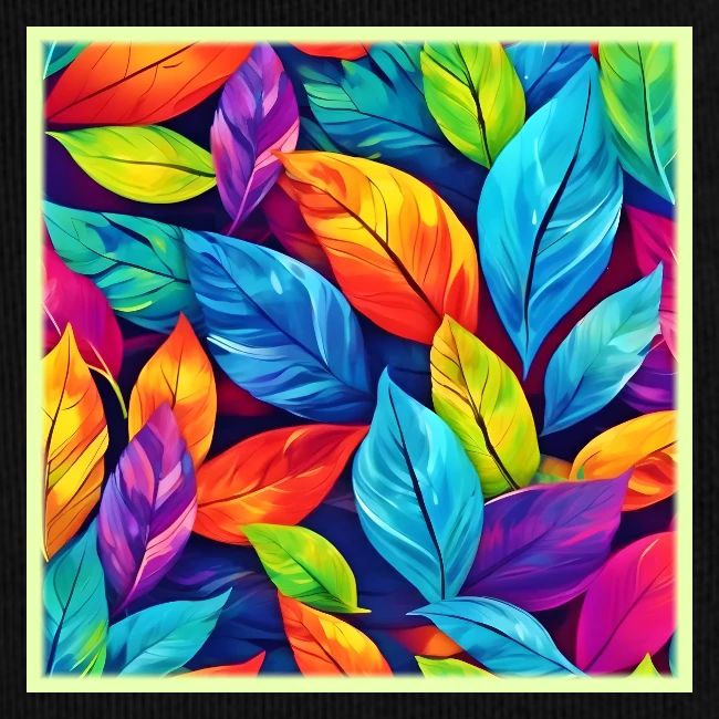 Colorful Foliage Pattern Artwork