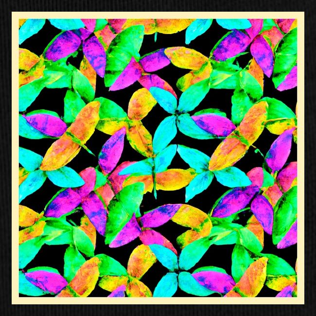 Neonscape Leaf Pattern
