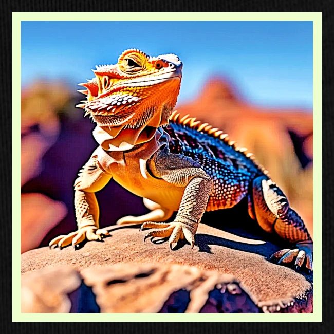 Desert Lizard Close-up Design