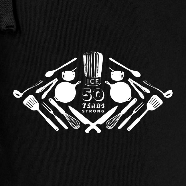 50th Anniversary Utensils - White Font