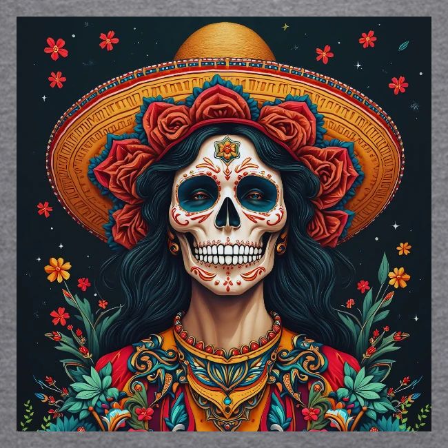 Charra Skull Art | Traditional Mexican Design